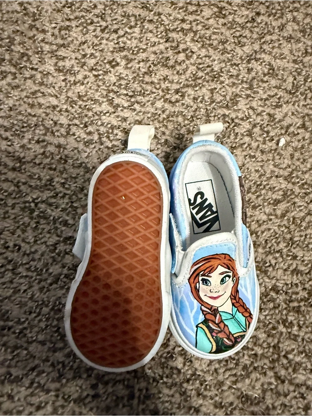 Custom hand painted Frozen Vans